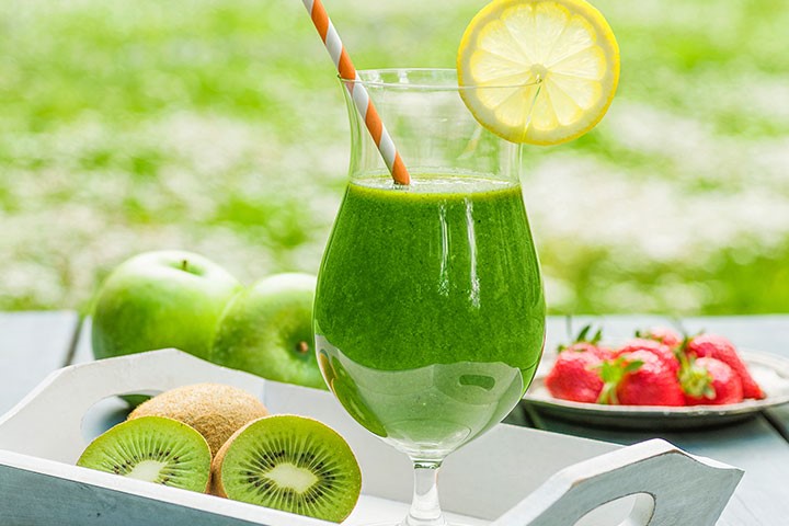 Kiwi æble smoothie